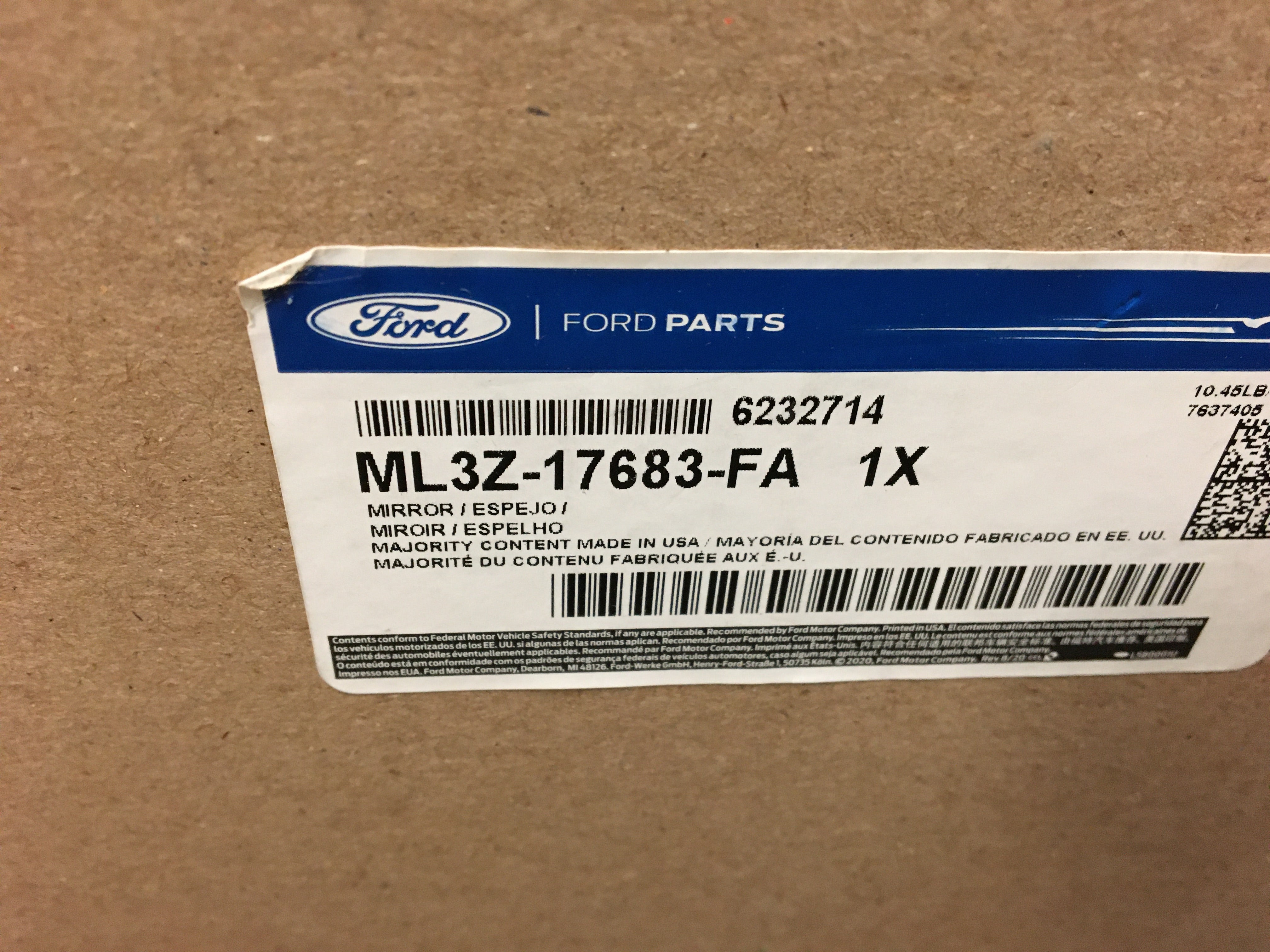 NEW 2021-2026 Ford F150 Left Driver Side Turn Signal Door Mirror