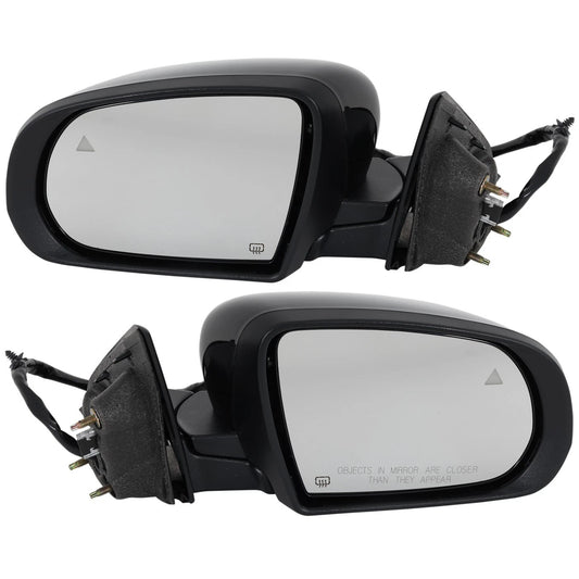 2 Mirrors Driver & Passenger Side Heated for Jeep Compass 2017-2026 Pair