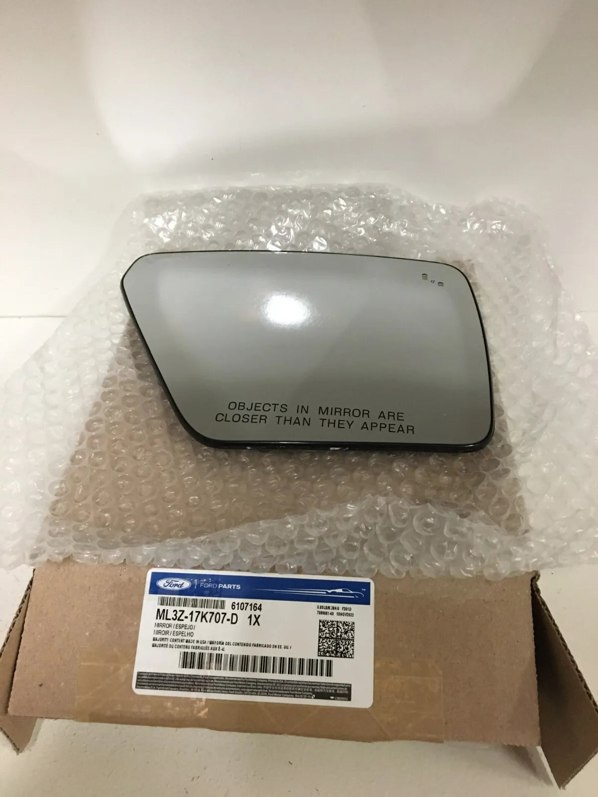 2021-2024 Ford F150 Right Passenger Side Heated Door Mirror Glass OEM Blind Spot
